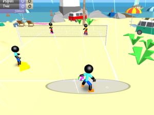 Logħba Stickman Beach Volleyball onlajn
