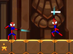 Logħba Stickman jiġġieled il-battalja onlajn