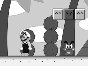 Logħba Art Super Mario fi Scratch onlajn
