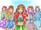Logħba Girl Coloring Dress Up Games onlajn