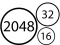 Logħba Merge Numbers 2048 onlajn