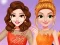 Logħba Princesses Ice Skating Dress Up onlajn