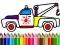 Logħba Back To School: Truck Coloring Book onlajn