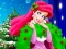 Logħba Ariel The Little Mermaid Christmas Dres Up onlajn