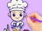 Logħba Coloring Book: Chef onlajn