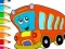 Logħba Coloring Book: Bus onlajn