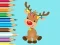 Logħba Coloring Book: Cute Christmas Reindeer onlajn