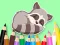 Logħba Coloring Book: Baby Raccoon onlajn