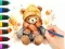 Logħba Coloring Book: Autumn Bear onlajn