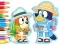 Logħba Coloring Book: Bluey Camping onlajn