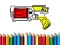 Logħba Back To School: Nerf Coloring Book onlajn