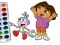 Logħba Dora The Explorer Coloring Book onlajn