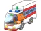 Logħba Cartoon Ambulance Puzzle onlajn