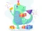 Logħba Dino Party Jigsaw onlajn