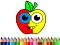 Logħba Back To School: Apple Coloring Book onlajn