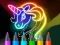 Logħba Learn to Draw Glow Cartoon onlajn