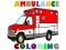 Logħba Ambulance Trucks Coloring Pages onlajn