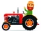 Logħba Cartoon Farm Traktors onlajn