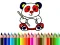 Logħba Back To School: Panda Coloring onlajn