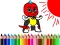 Logħba Back To School: Mask Boy Coloring onlajn
