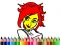 Logħba Back To School: Cute Girl Coloring onlajn