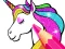 Logħba Unicorn Coloring Book Glitter onlajn