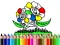 Logħba Back to School: Flowers Coloring onlajn