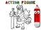 Logħba Back To School: Action Figure Coloring onlajn