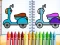 Logħba Cute Bike Coloring Book onlajn
