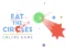 Logħba Eat the circles Colors Game onlajn
