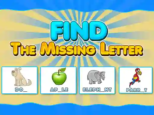 Logħba Find The Missing Letter onlajn