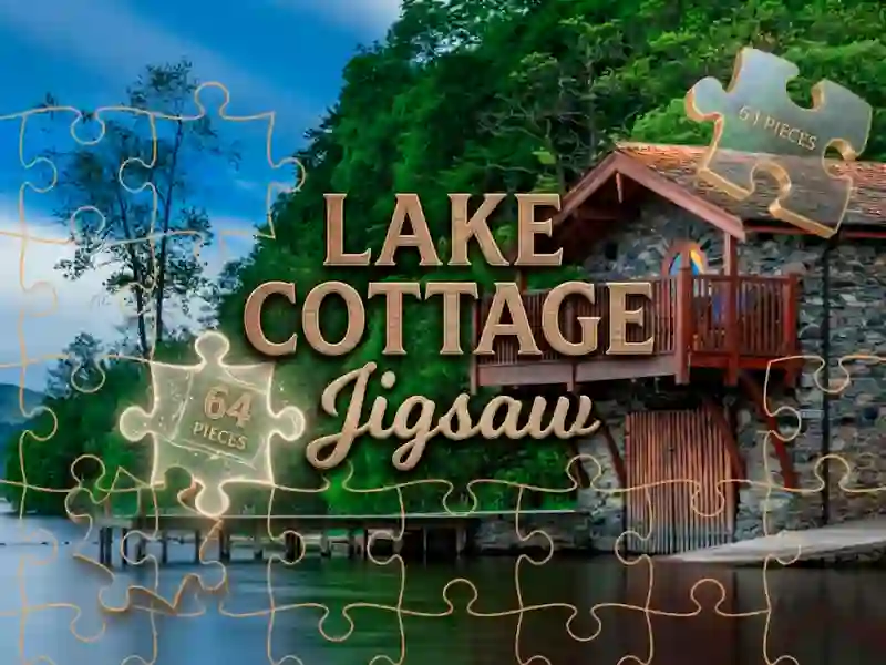 Logħba Lake Cottage Jigsaw onlajn