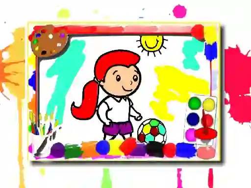 Logħba Football Coloring Book onlajn