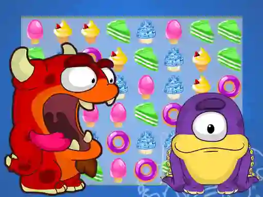 Logħba Candy Monster Match 3 onlajn