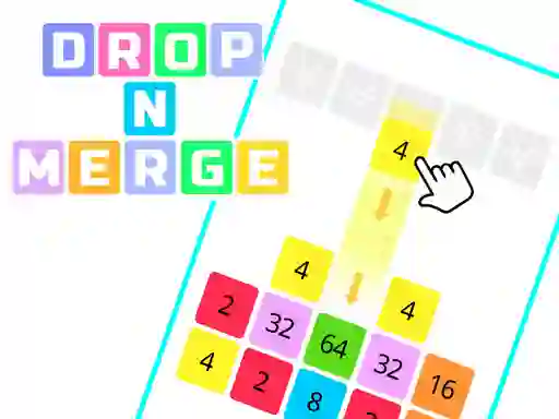 Logħba Drop N Merge Blocks onlajn