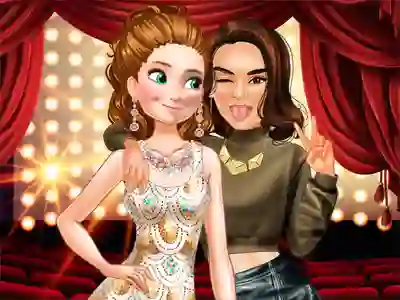 Logħba Stars & Royals BFFS: Movie Night onlajn