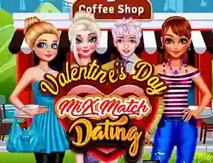 Logħba Valentines Day Mix Match Dating onlajn