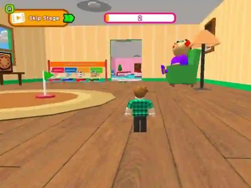 Logħba Escape Evil Granny Obby! onlajn