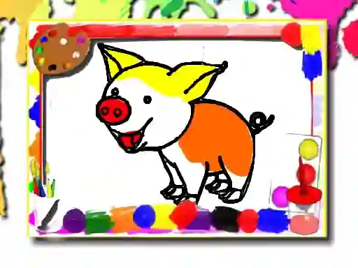 Logħba Pigs Coloring Book onlajn