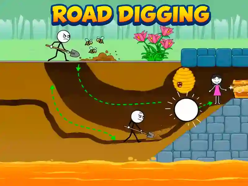 Logħba Road Digging onlajn