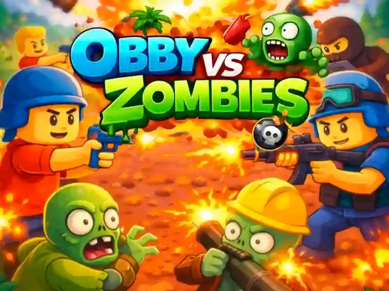 Logħba Obby vs Zombies onlajn