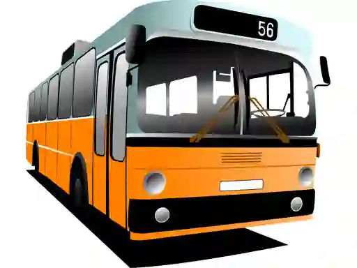 Logħba Cartoon Bus Puzzle onlajn