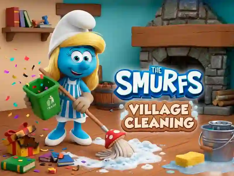 Logħba The Smurfs Village Cleaning onlajn