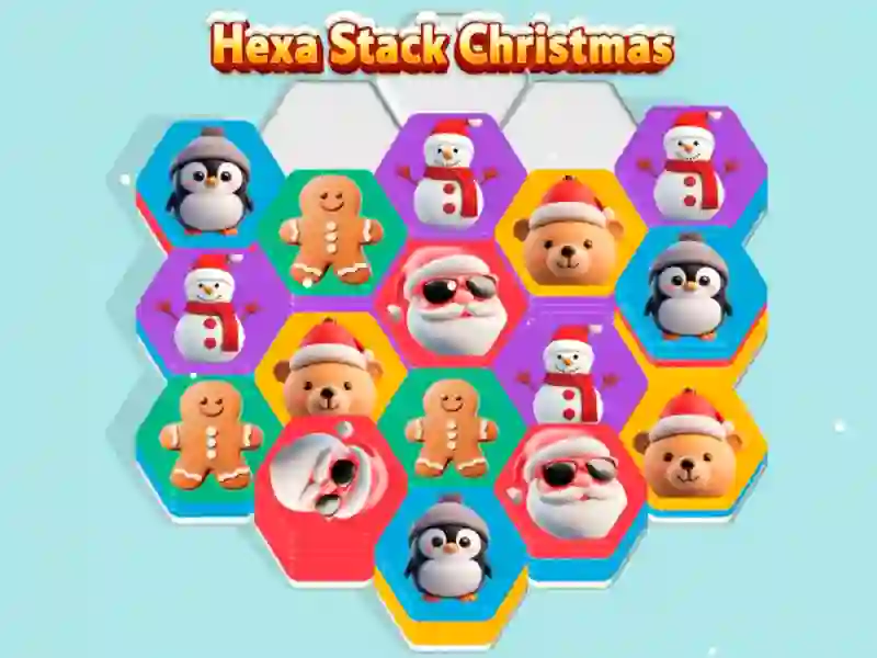 Logħba Hexa Stack Christmas onlajn