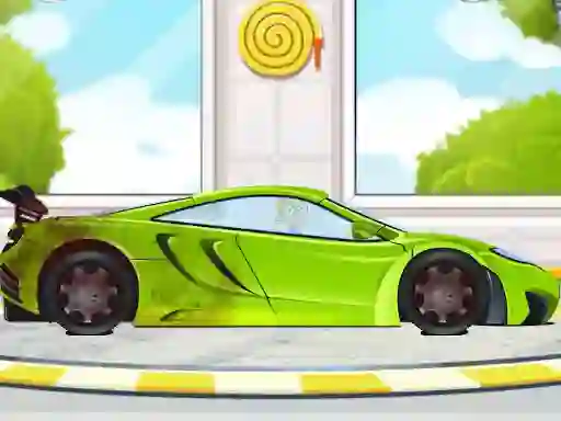 Logħba Sports Car Wash 2D onlajn