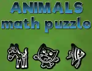 Logħba Animals Math Puzzles onlajn