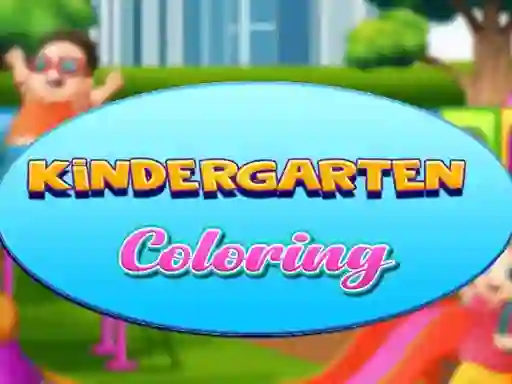 Logħba Kindergarten Coloring onlajn