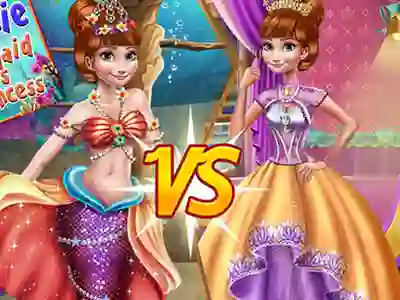 Logħba Anna mermaid vs princess onlajn
