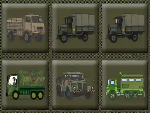 Logħba Army Trucks Memory onlajn