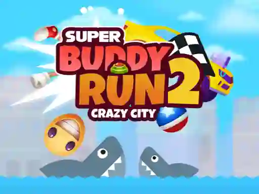 Logħba Super Buddy Run 2 Crazy City onlajn